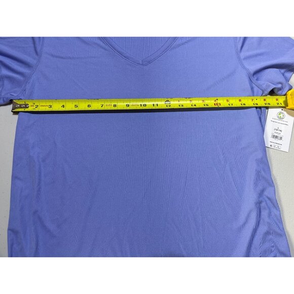 Athletic Works Womens Large (12-14) DriWorks V-Neck Tee Purple - Picture 3 of 10